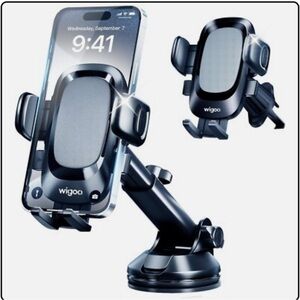 Wigoo Upgraded Car Phone Holder Mount, Universal Cell Phone Holder